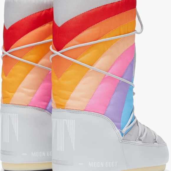 NEW Moon Boot icon rainbow waterproof boots - Picture 4 of 4